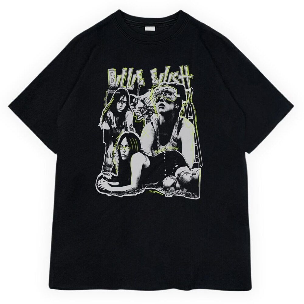 T-shirt z nadrukiem Billie Eilish - Czarny - Męskie | Primark