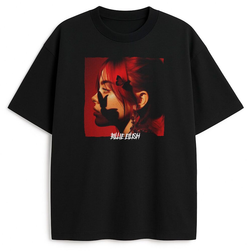 Billie Eilish Tシャツ 2025 Blk Photo M Koszulka Billie Eilish 2025 – dwustronny merch koncertowy