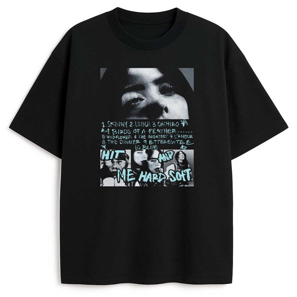 HIT ME HARD AND SOFT Billie Eilish Tシャツ T-shirt Billie Eilish Hit Me Hard And Soft – albumowy styl z