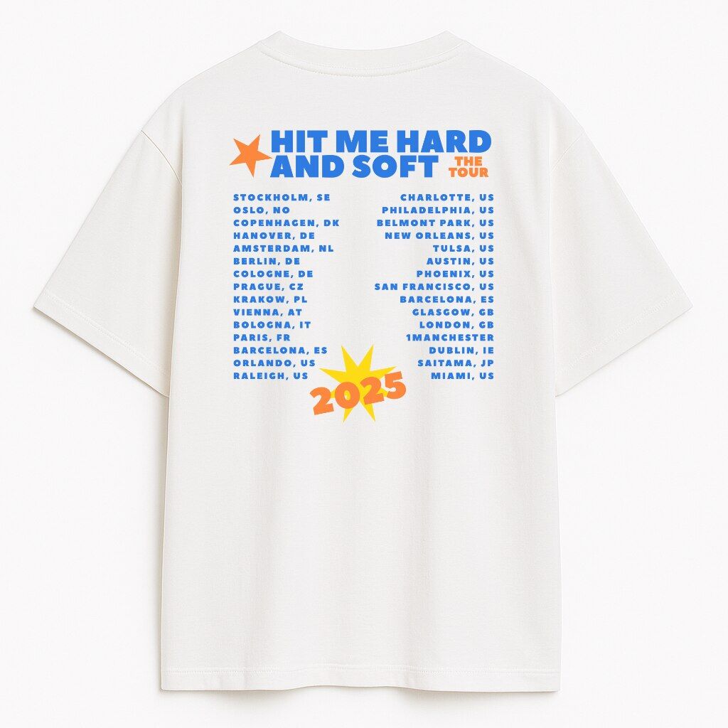 billie HIT ME HARD AND SOFT Tシャツ　　Mサイズ 予約商品】BILLIE EILISH バンドTシャツ ユニセックス: Hit Me