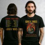 GUNS N' ROSES 2025 QR Code イエロー Tシツ XXL GUNS N' ROSES Japan Tour 来日 2025 Tシャツ Guns N' Roses