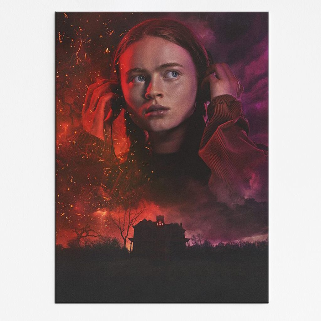 Plakat Stranger Things Max Mayfield – emocjonalne spojrzenie retro