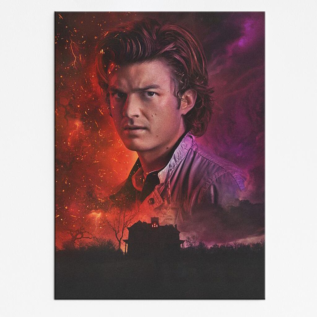 plakat-A4-stranger-things-steve-harrington Plakat Stranger Things Steve Harrington – klasyczna poza i retro klimat