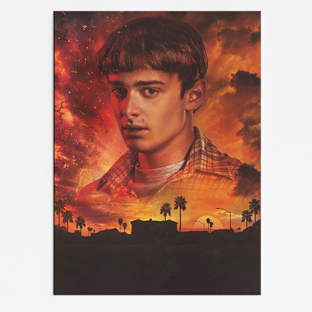 plakat-A4-stranger-things-will-byers Plakat Stranger Things Will Byers – intensywna kolorystyka retro