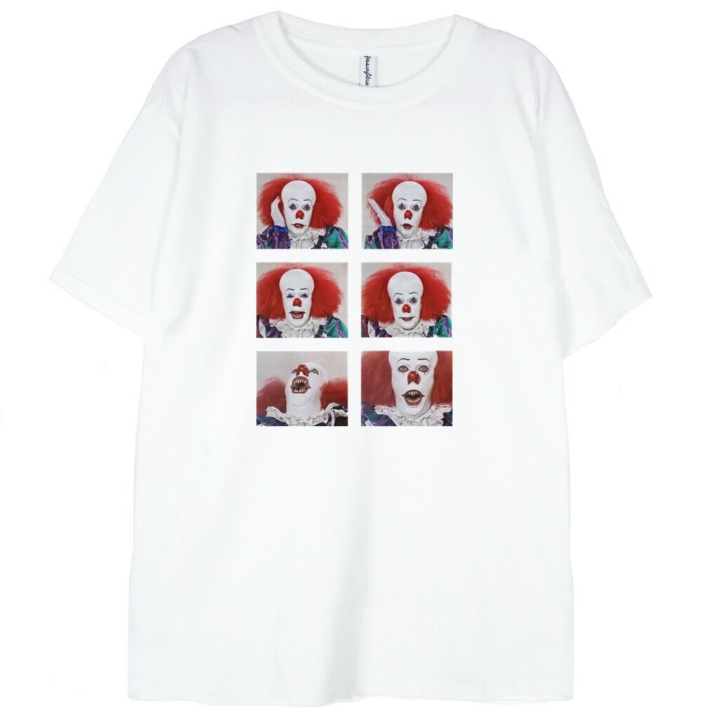 biała koszulka pennywise
