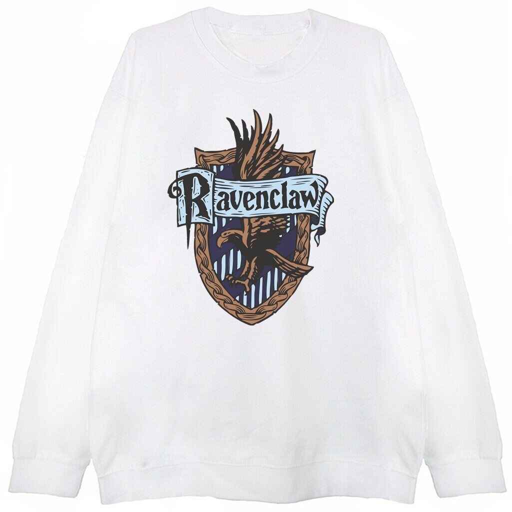 biała bluza z grafiką herbu ravenclaw