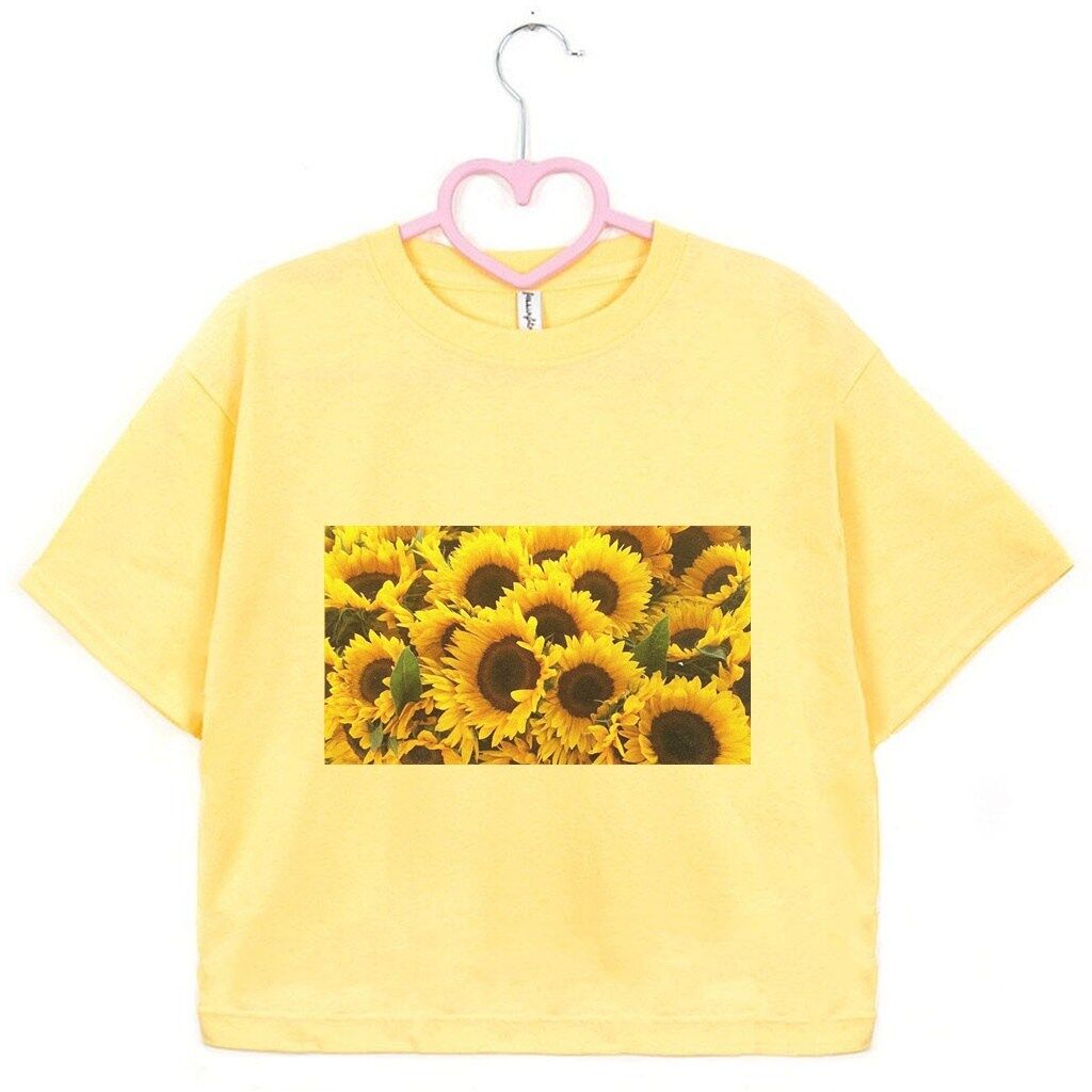 crop top Sunflowers - obrazek 1