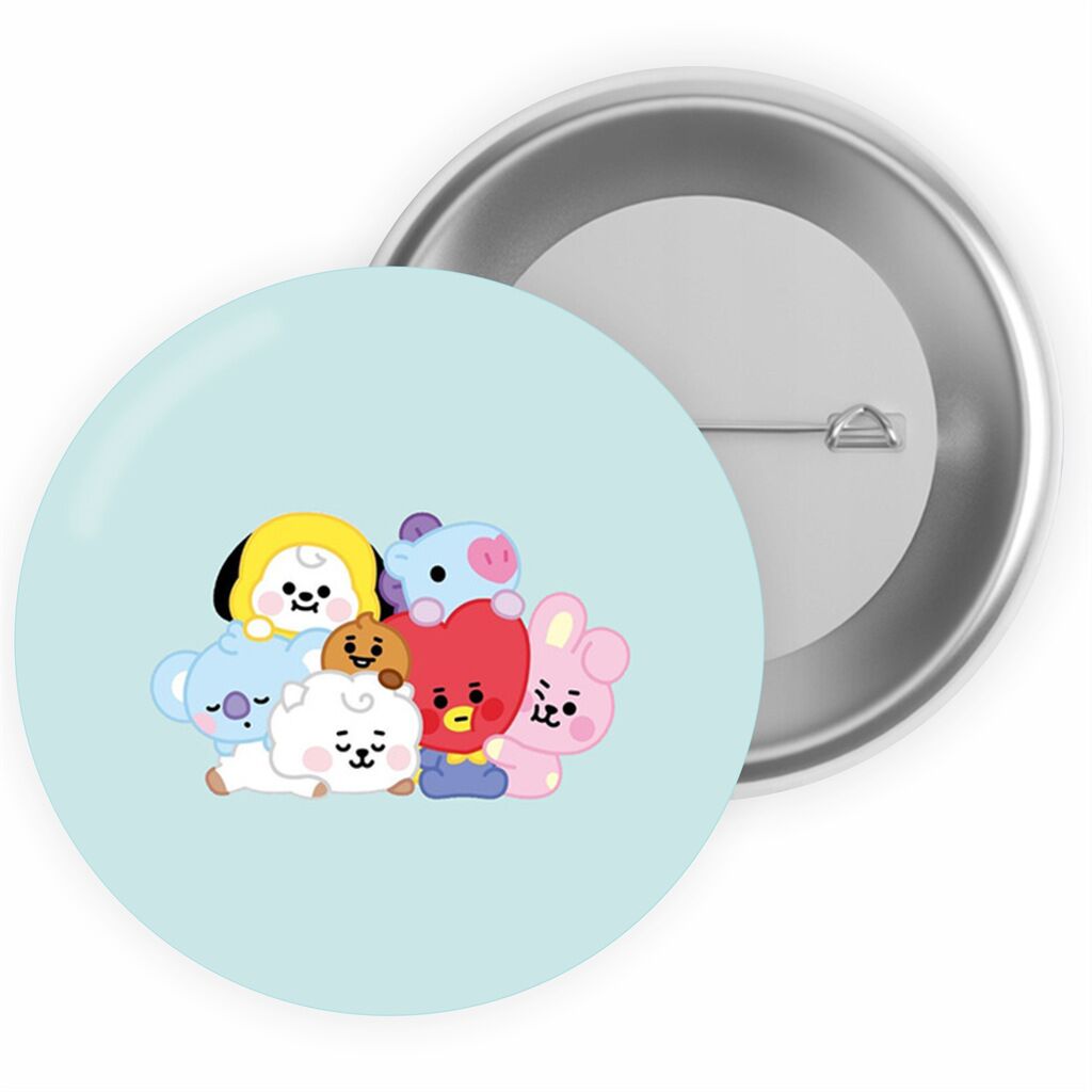 przypinka bt21 blue błękitna