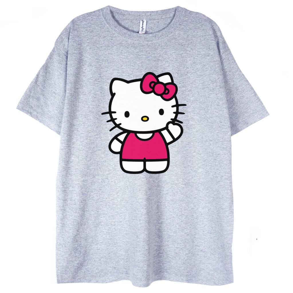 szara koszulka hello kitty