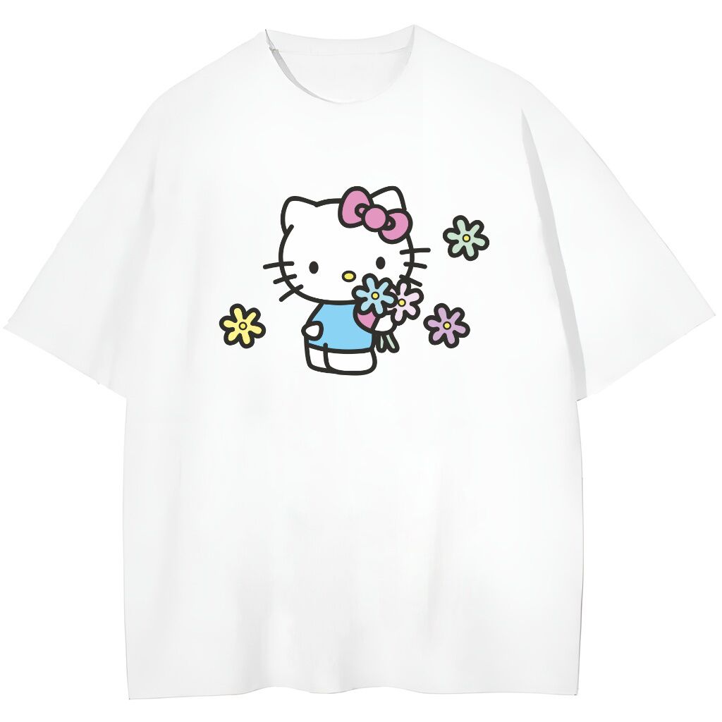 t-shirt Hello Kitty Flowers Wyprzedaż - obrazek 1