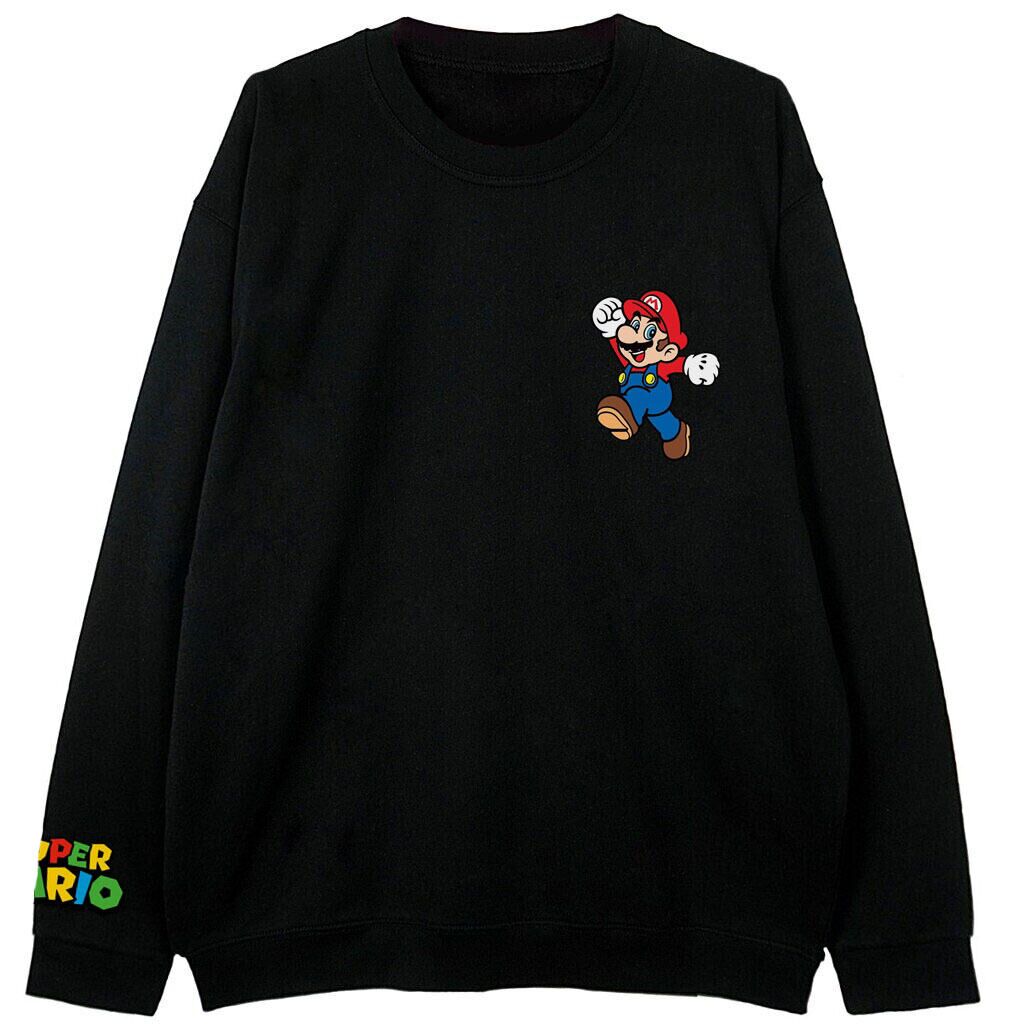 czarna bluza sportowa super mario bros bross film pocket bluza Super Mario Bros - obrazek 1