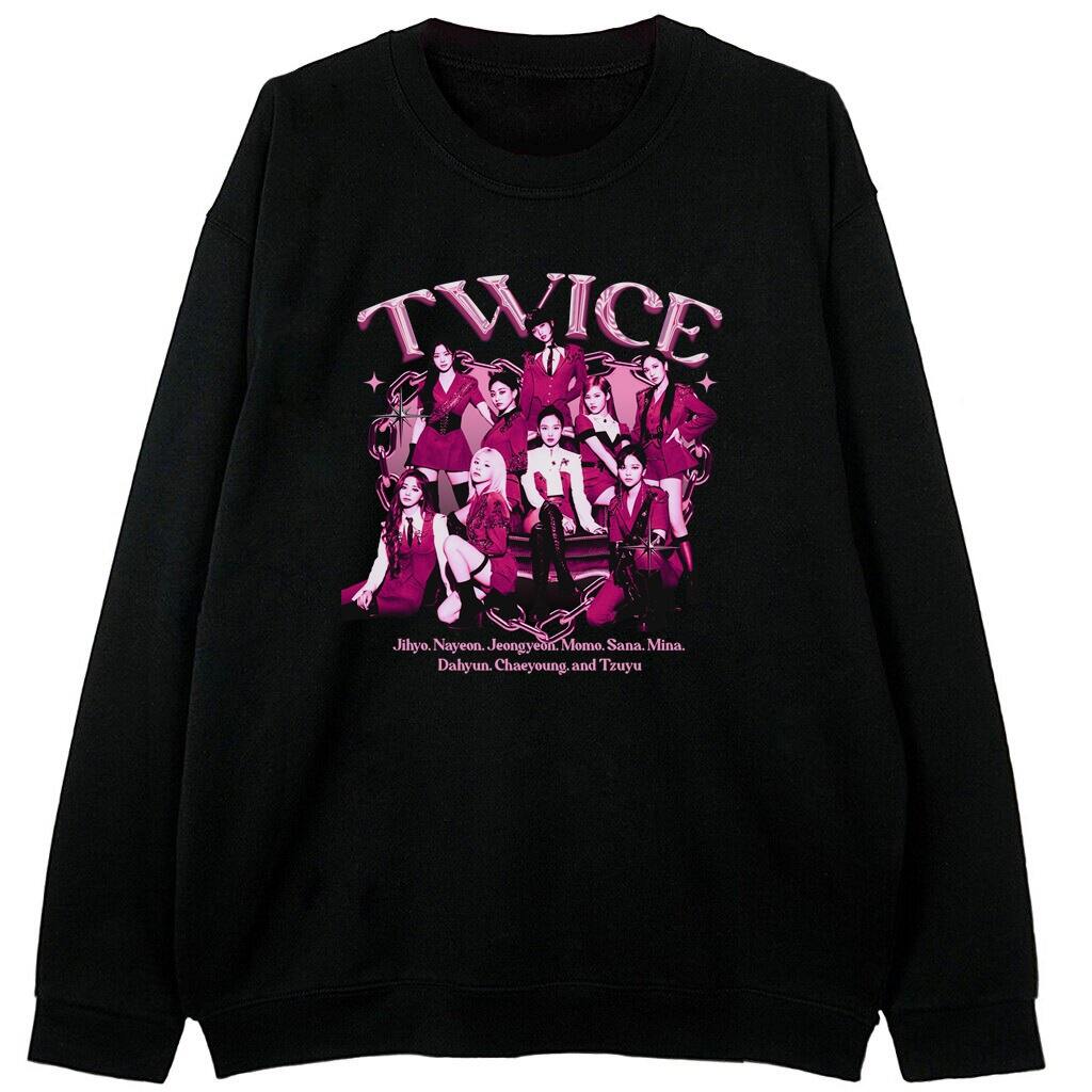 czarna bluza twice pink