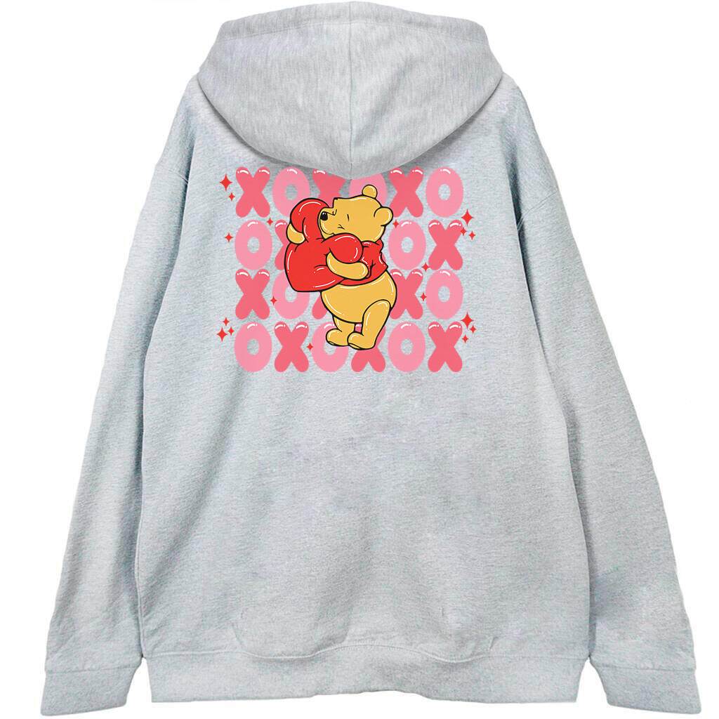 szara bluza z kapturem back tył kubuś puchatek pooh xoxo szara bluza z kapturem kubuś puchatek xoxo tył