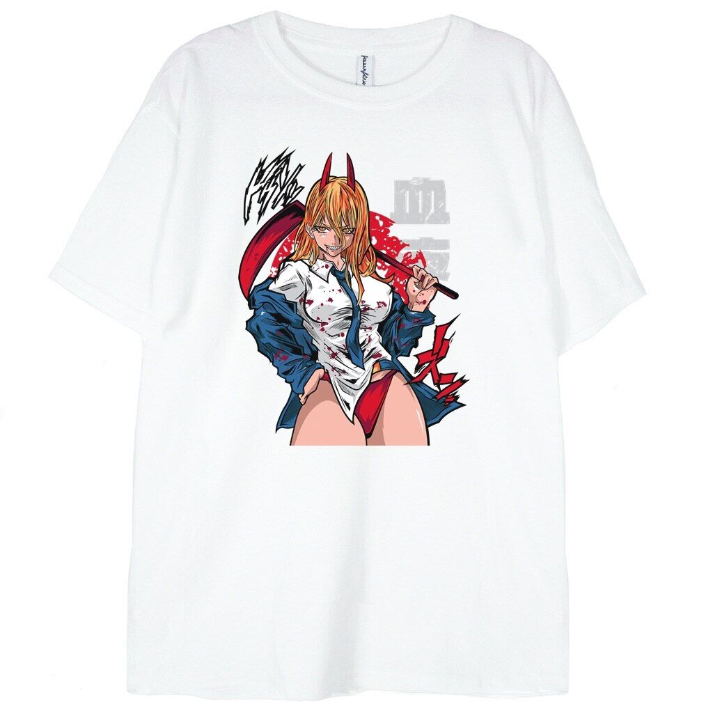 koszulka biała anime porn hentai senpai devil girl biała koszulka devil anime girl