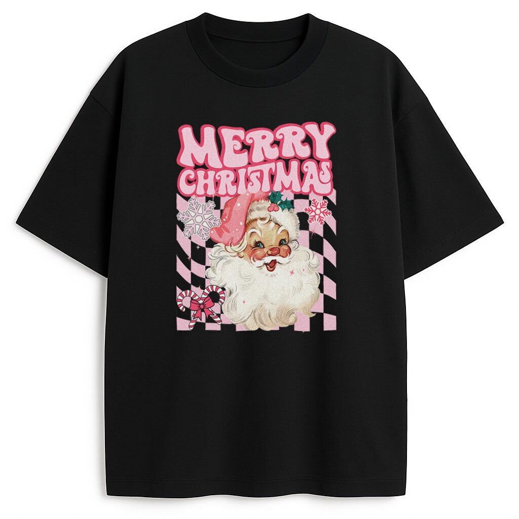 t-shirt Santa Pink - obrazek 1