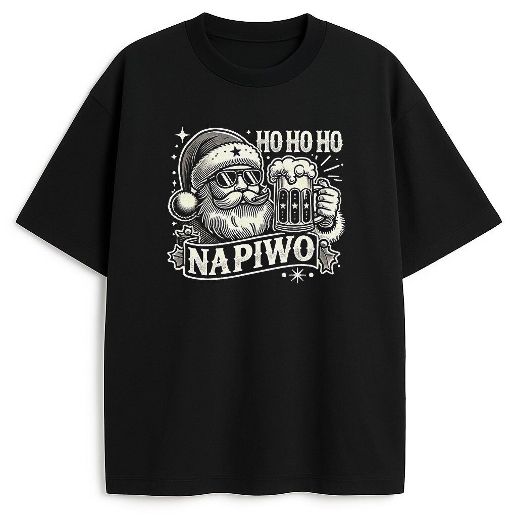 t-shirt Ho Ho Ho na Piwo - obrazek 1