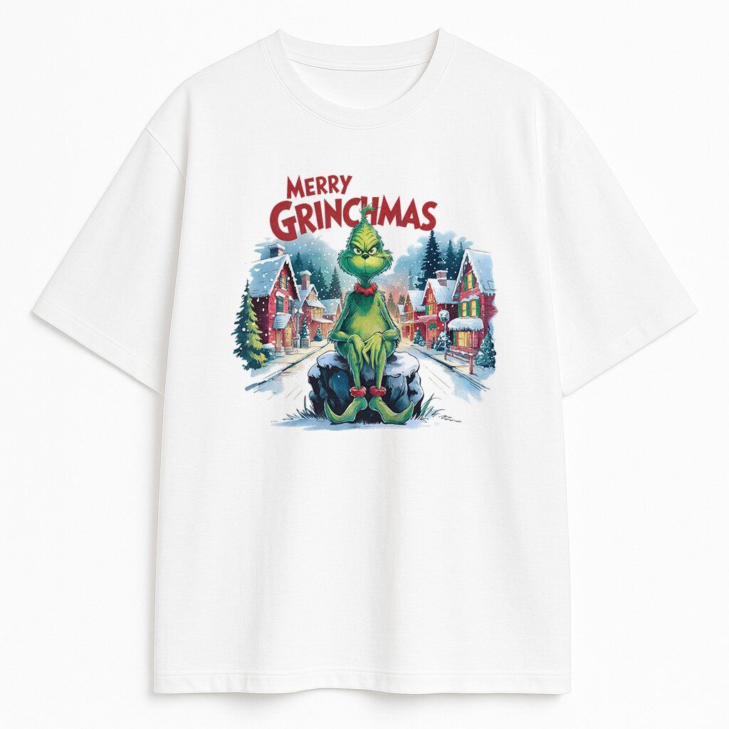 t-shirt Grinch Merry Grinchmas - obrazek 1