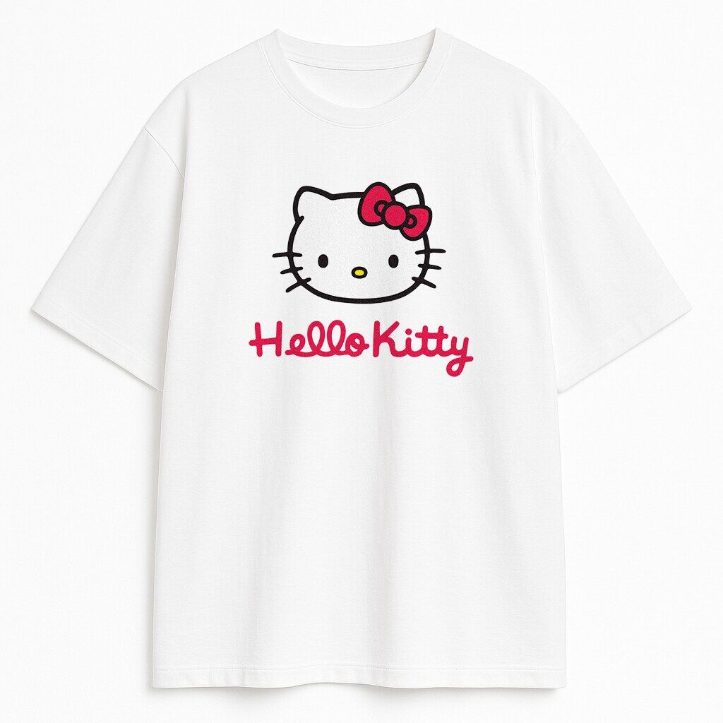 t-shirt Hello Kitty Face Wyprzedaż - obrazek 1