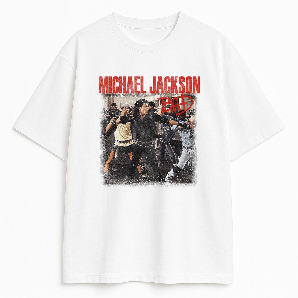 t-shirt Michael Jackson Bad Vintage - obrazek 1