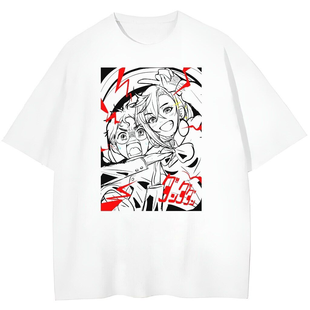 t-shirt Dandadan Friends Okarun and Momo - obrazek 1