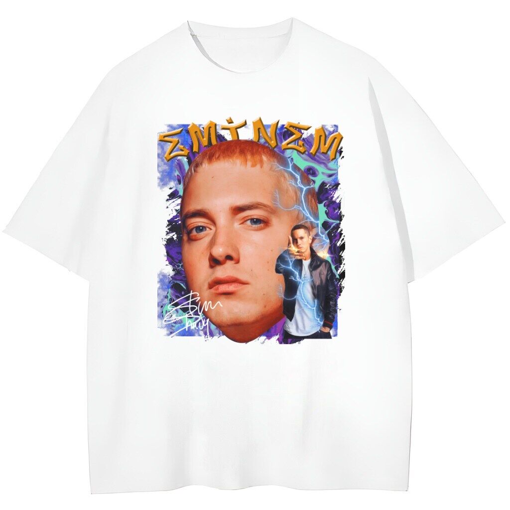t-shirt biały przód eminem swag t-shirt Eminem - obrazek 1
