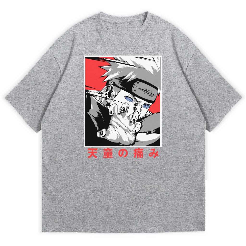t-shirt szary przód naruto yahiko t-shirt Naruto Yahiko - obrazek 1