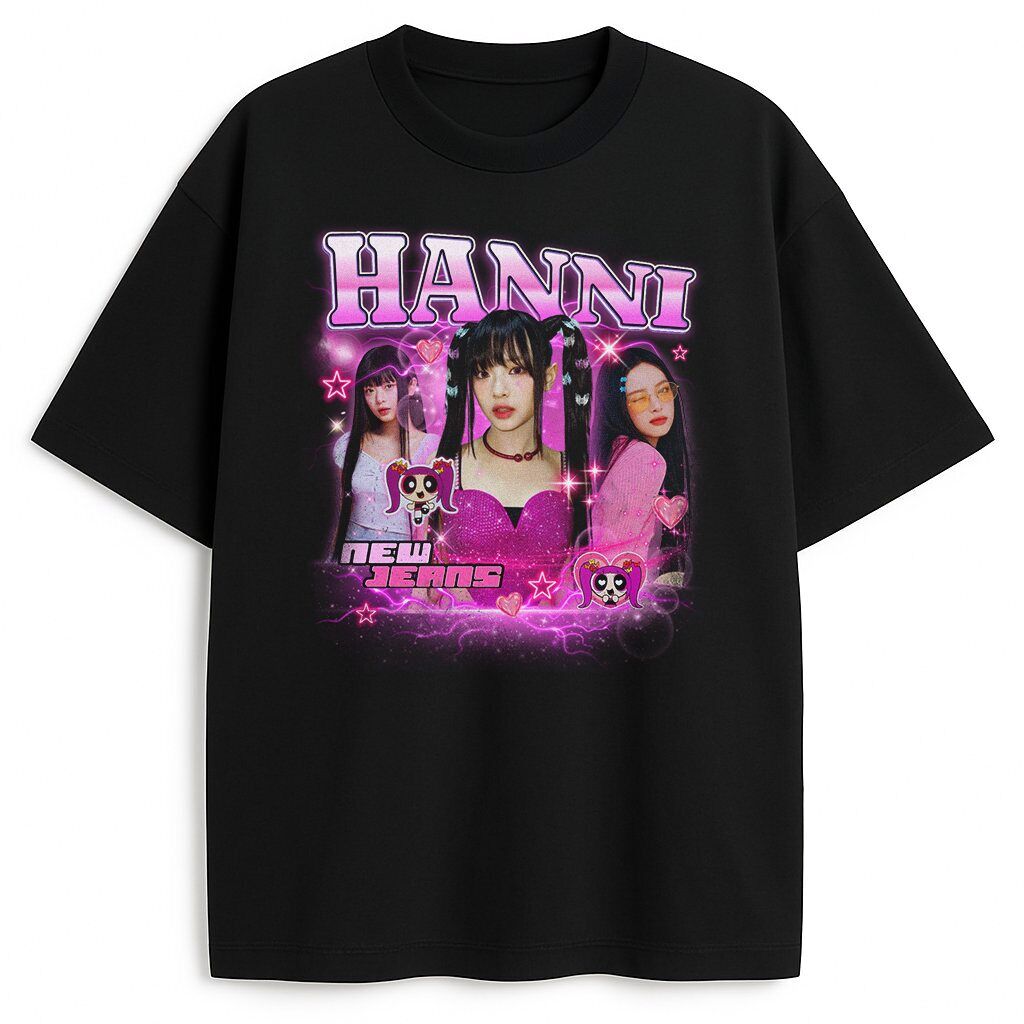 t-shirt NewJeans Hanni Bootleg - obrazek 1
