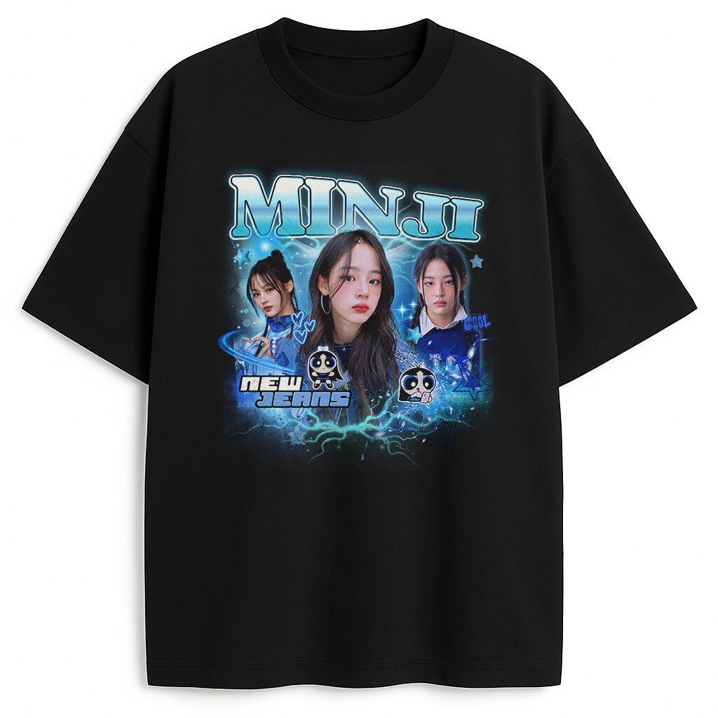 t-shirt NewJeans Minji Bootleg - obrazek 1