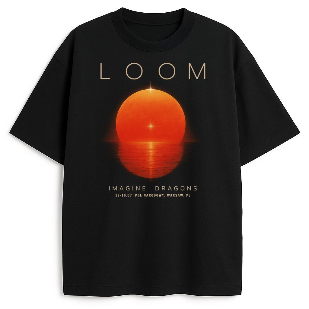 Imagine Dragons Loom 2024 Tシャツ Lサイズ Imagine Dragons Band-Loom Tour 2024, nuevo álbum, camisetas para