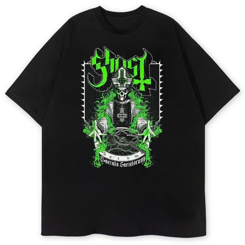 t-shirt czarny przód ghost ritaul t-shirt Ghost Ritual - obrazek 1
