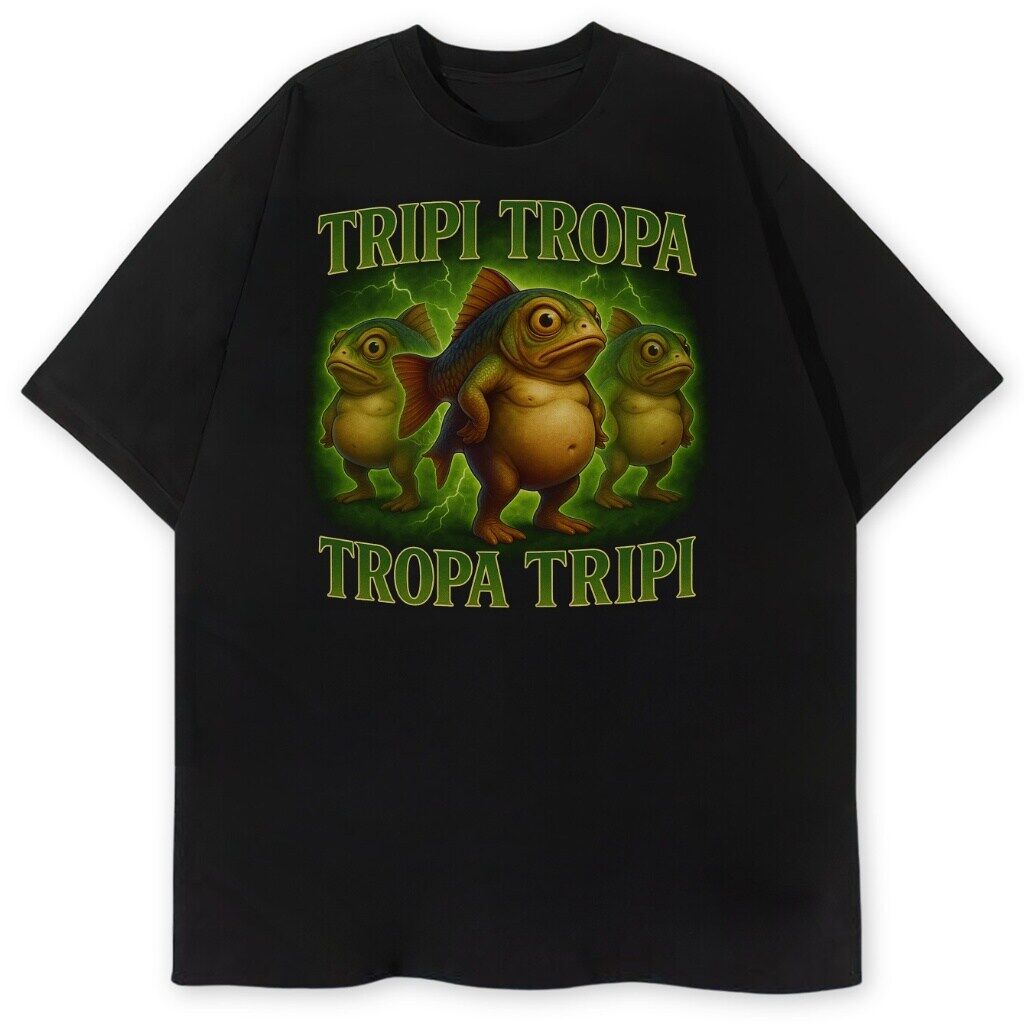 t-shirt czarny przód tripi tropa t-shirt Tripi Tropa Tropa Tripi - obrazek 1