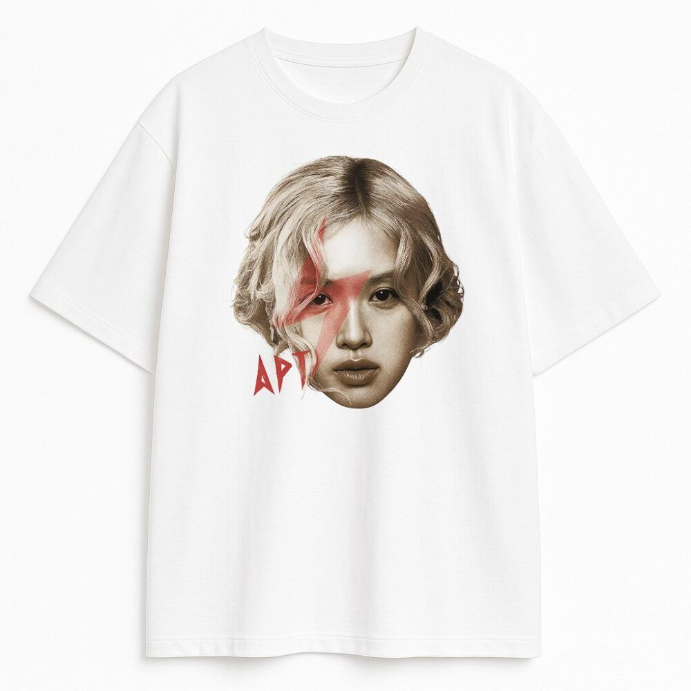 公式　ROSE APT. Tシャツ　ブラックピンク　　　blackpink ROSÉ (BLACKPINK) AND BRUNO MARS APT T-SHIRT 100% COTTON – PLANET STORE