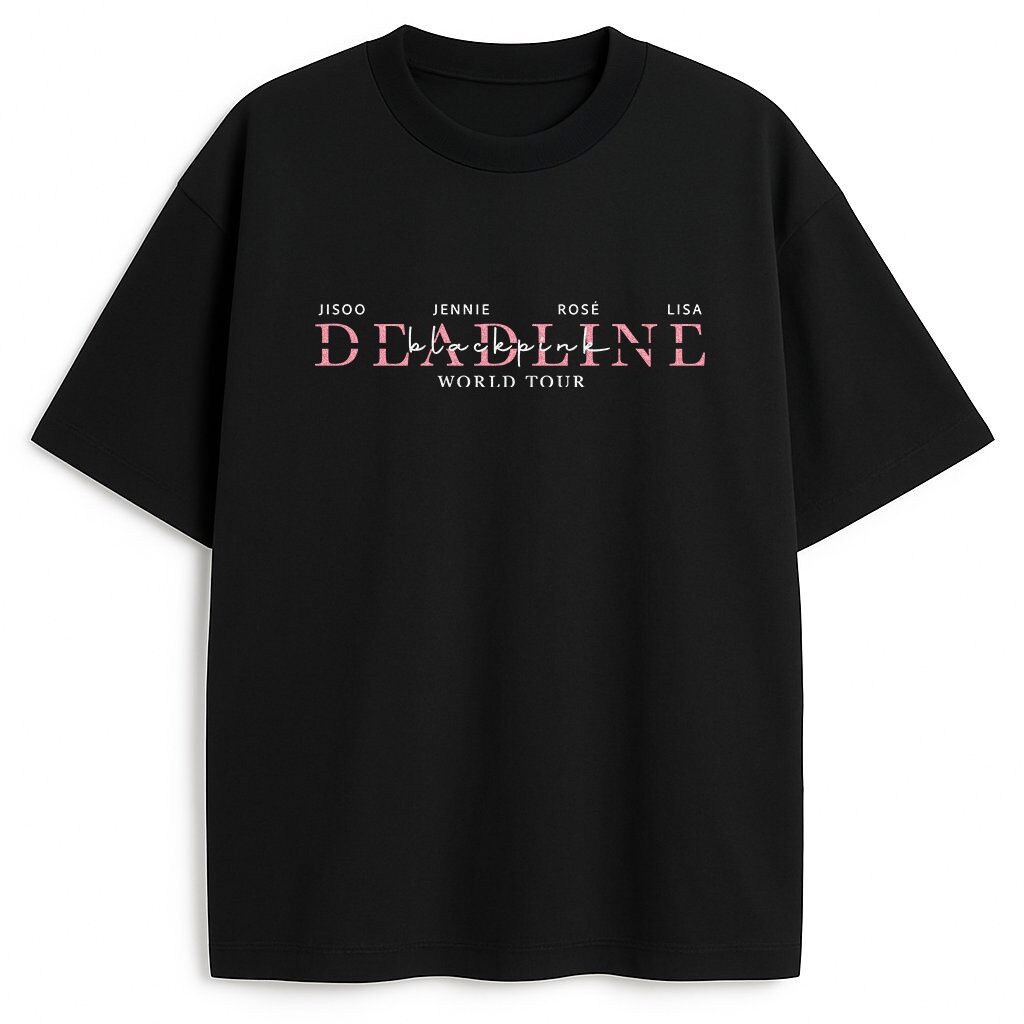 BLACKPINK DEADLINE 海外限定　JISOO着用デザイン　Tシャツ kpopindiamerch | 🖤💗 BLACKPINK [DEADLINE] BLACKPINK PHOTO T-SHIRT