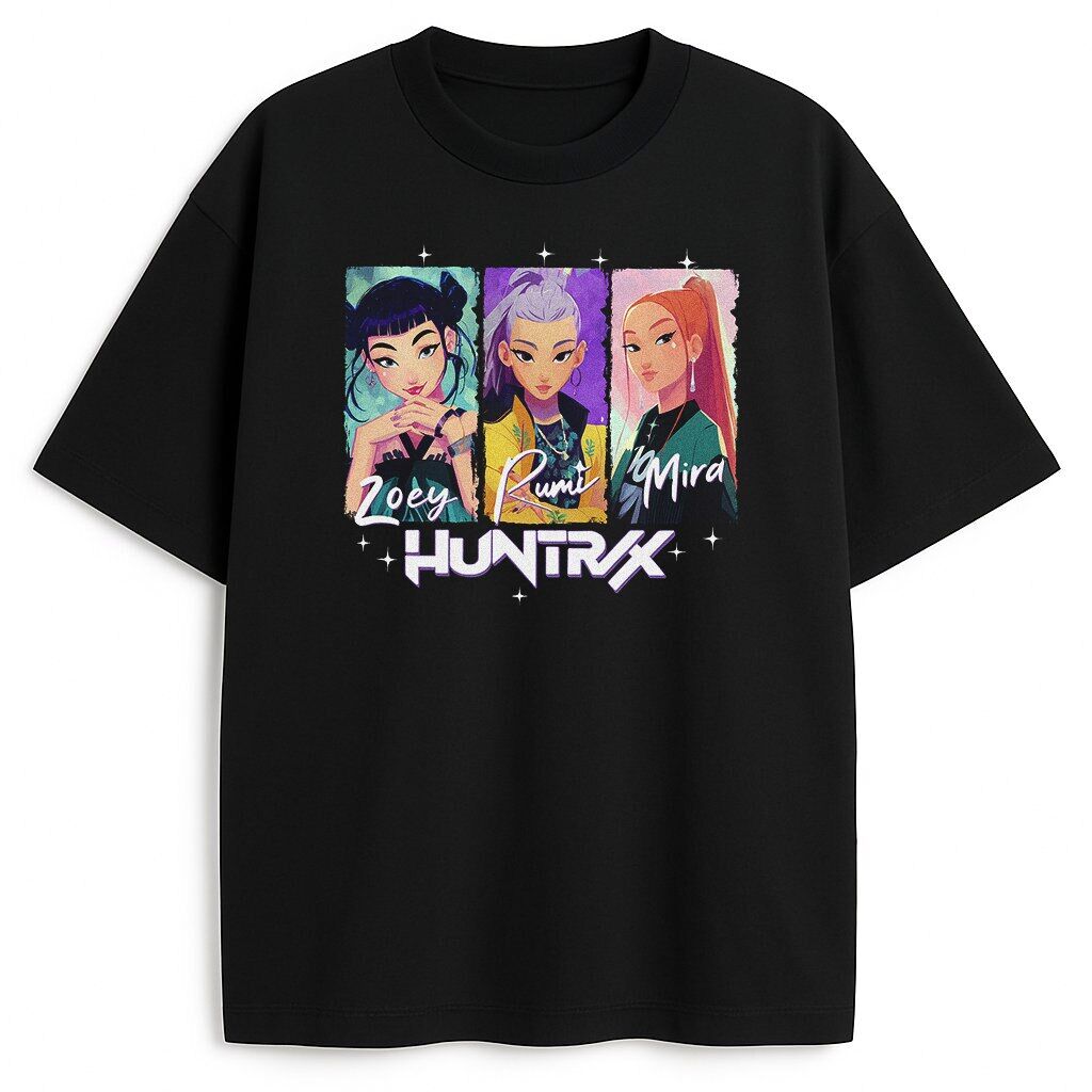 t-shirt Kpop Demon Hunters Mira Rumi Zoey - obrazek 1