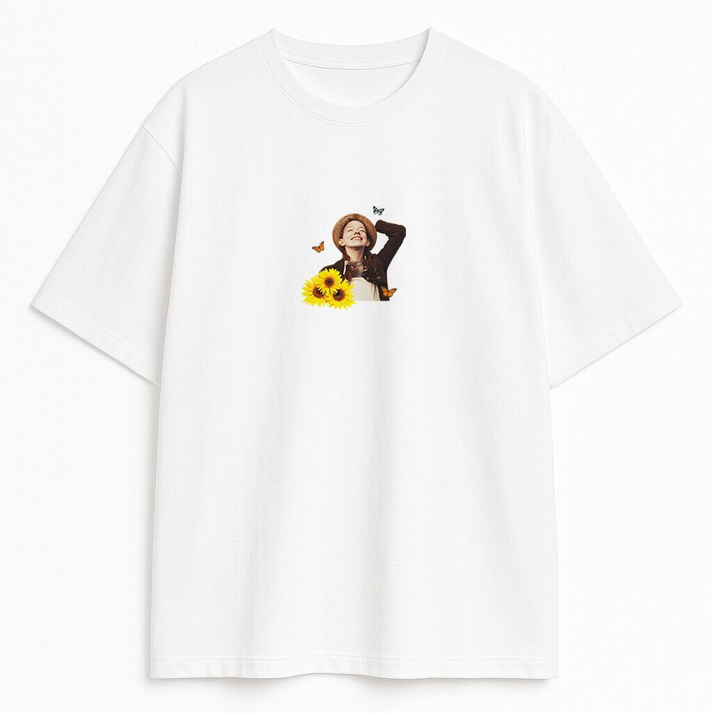 t-shirt Anne with an E Sunflowers Wyprzedaż - obrazek 1
