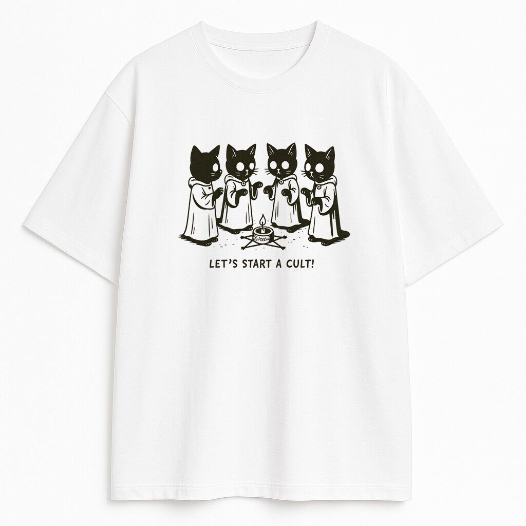 t-shirt Ameno Cats Cult - obrazek 1
