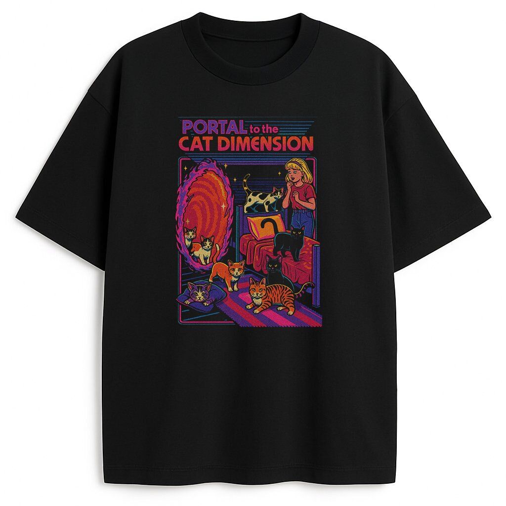t-shirt Portal To The Cat Dimension - obrazek 1