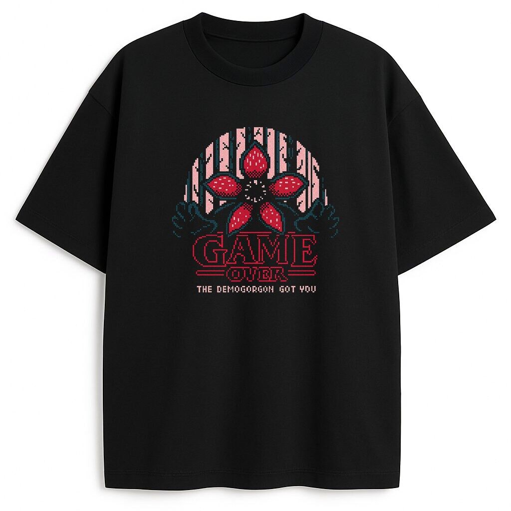 t-shirt Stranger Things Demogorgon Game Over - obrazek 1