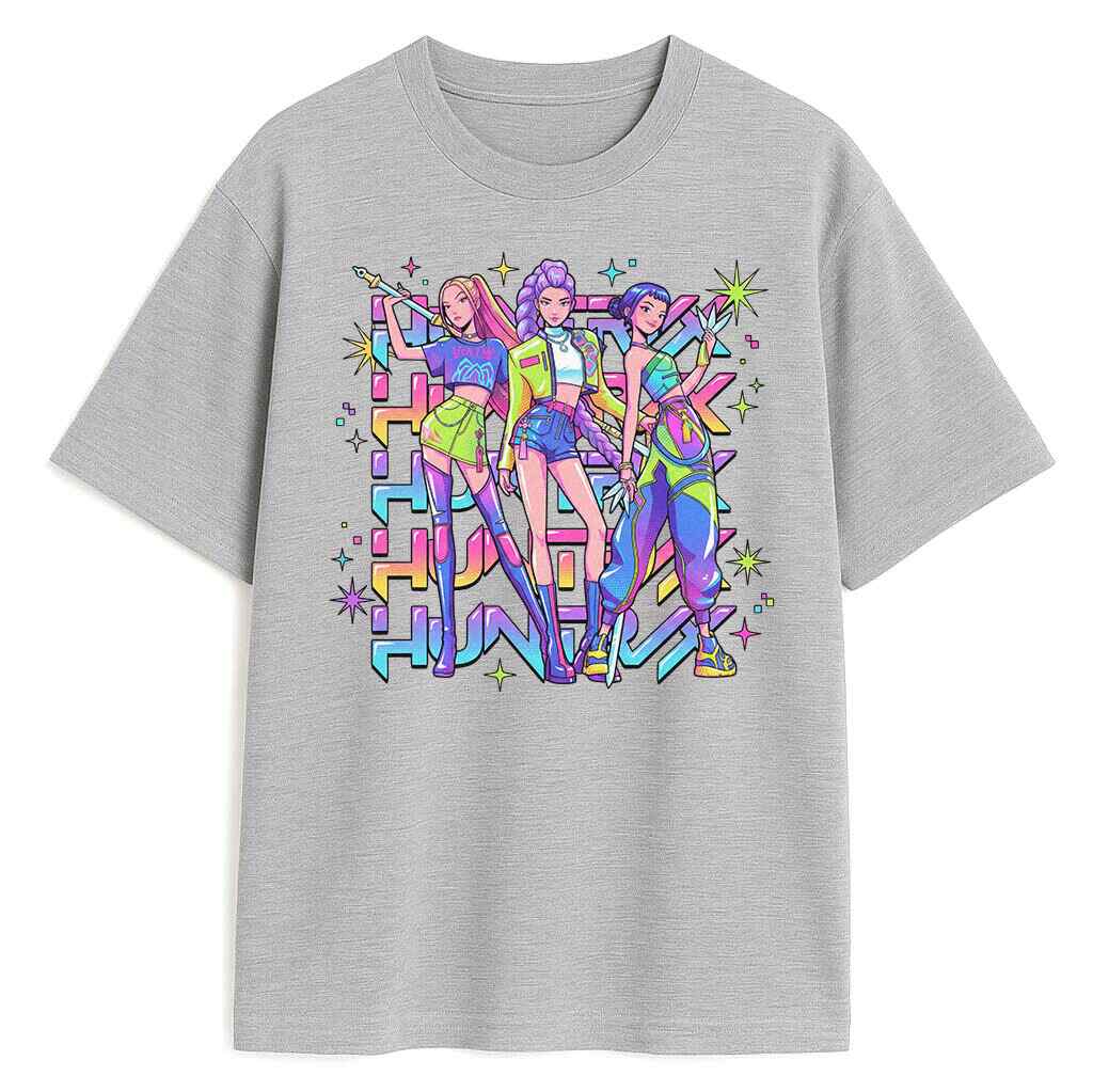 t-shirt Kpop Demon Hunters Neon Girls - obrazek 1