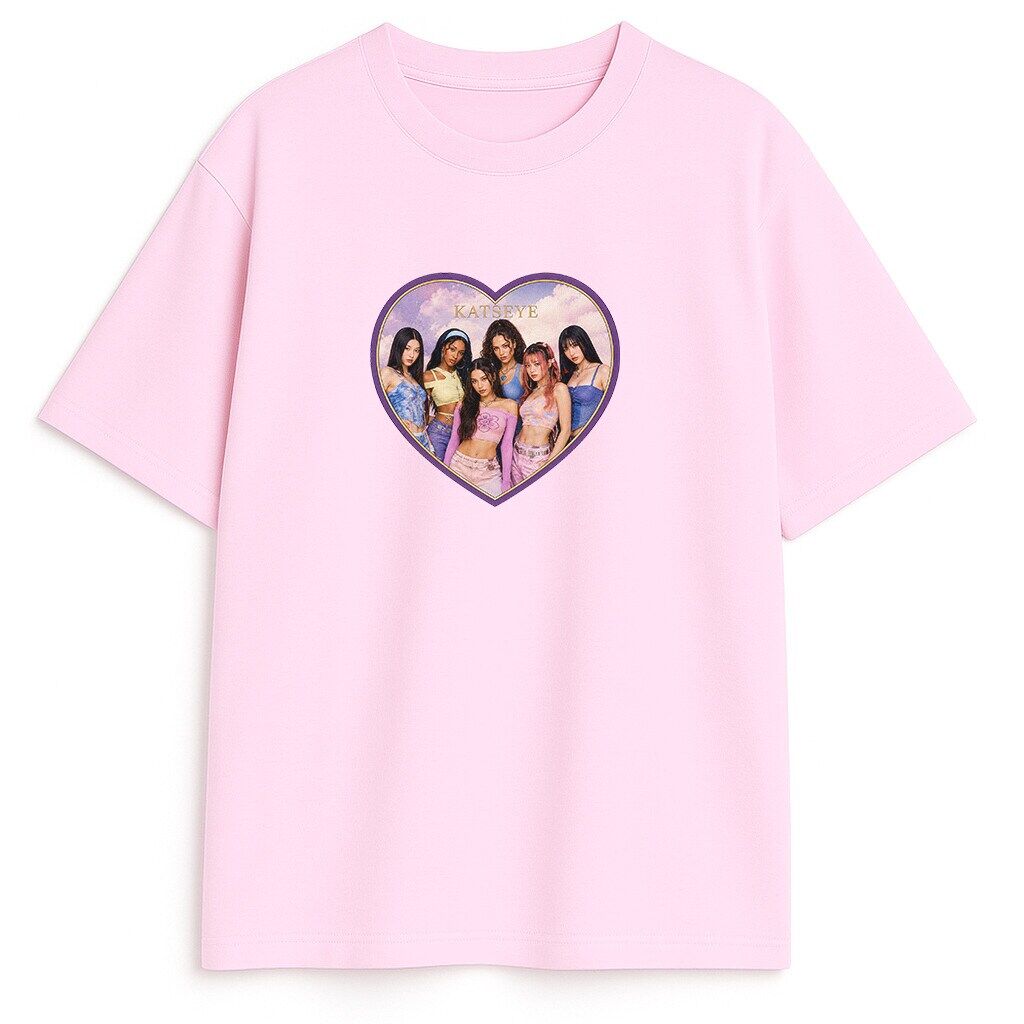 t-shirt Katseye Heart - obrazek 1